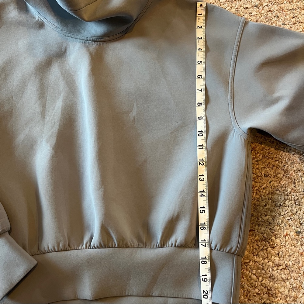 Lululemon Full Flourish Pullover oversized cowl-neck sweater blue women’s 6 - Picture 6 of 9